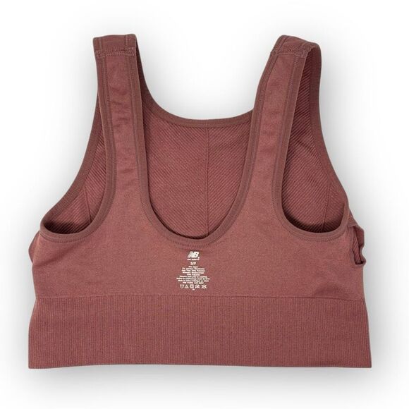 New Balance Rose Pink Sports Bra Women’s Size Small - Picture 4 of 5